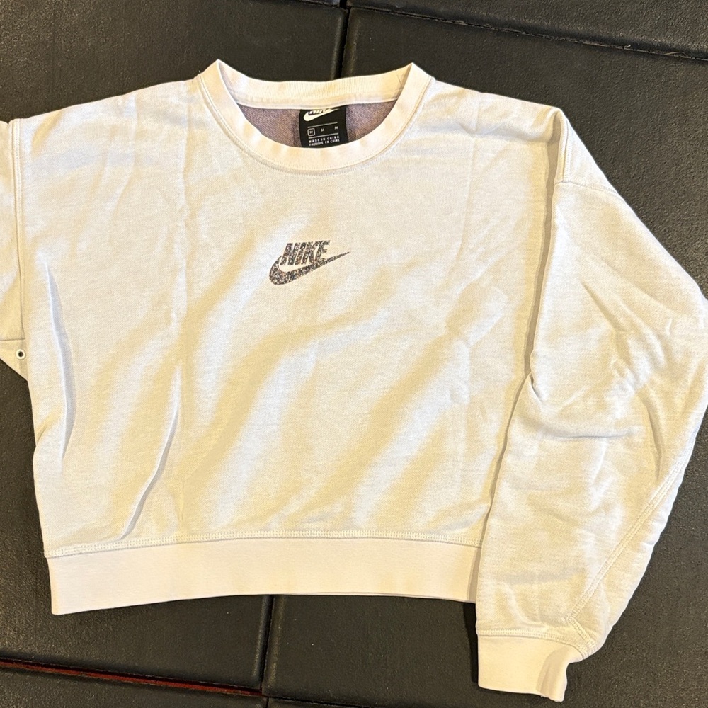 Nike Cream Cropped Sweatshirt